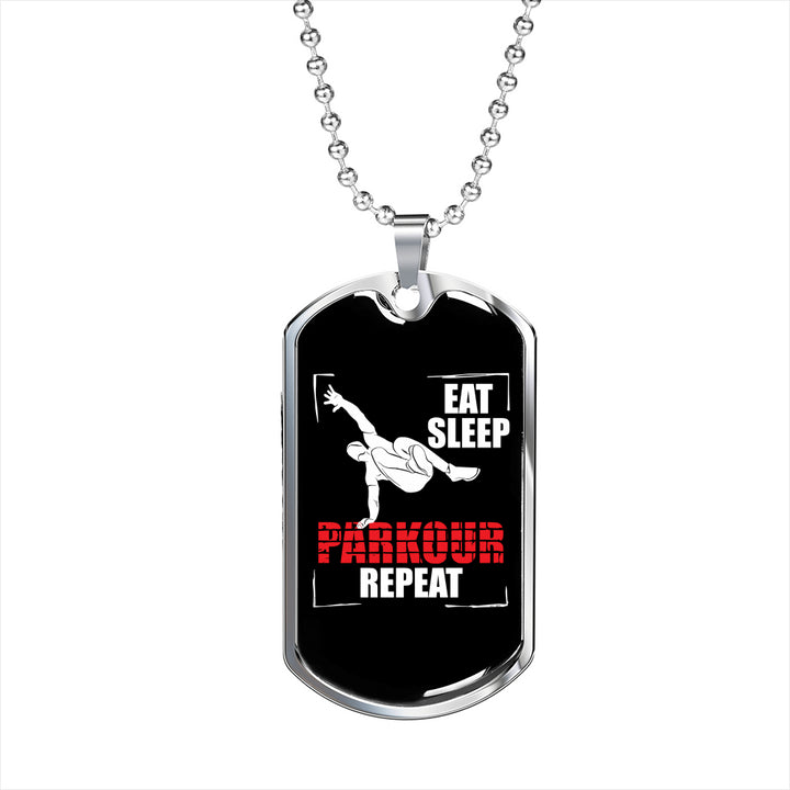 Eat Sleep Parkour Repeat : Free Running Gift Tag