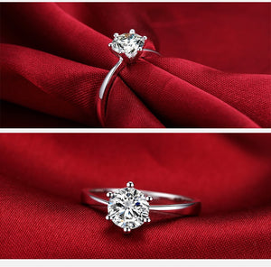 Crystal Wedding Ring for Bridal
