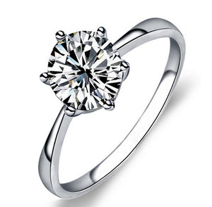Crystal Wedding Ring for Bridal