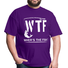 Load image into Gallery viewer, WTF Wher&#39;s The Fish Funny Fishing Lovers Gift - purple